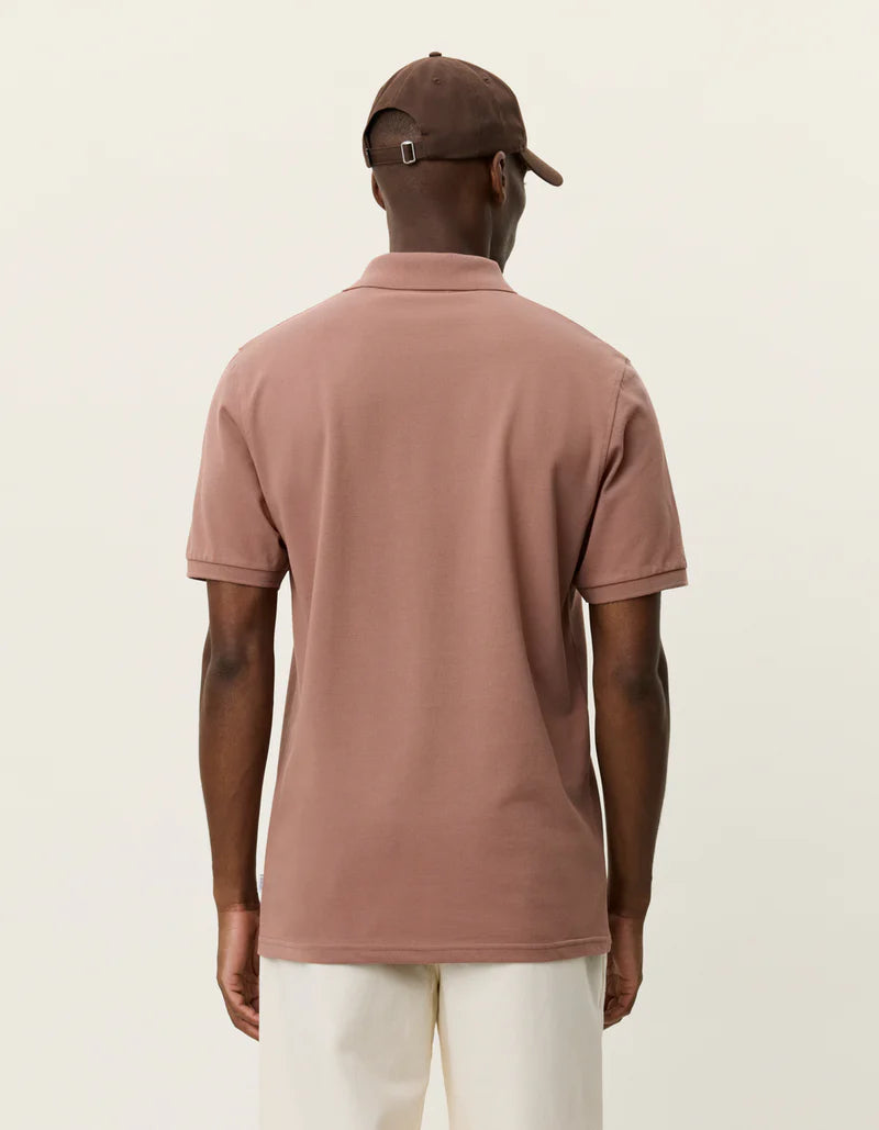 Les Deux | Polo en piqué - Rouge cognac