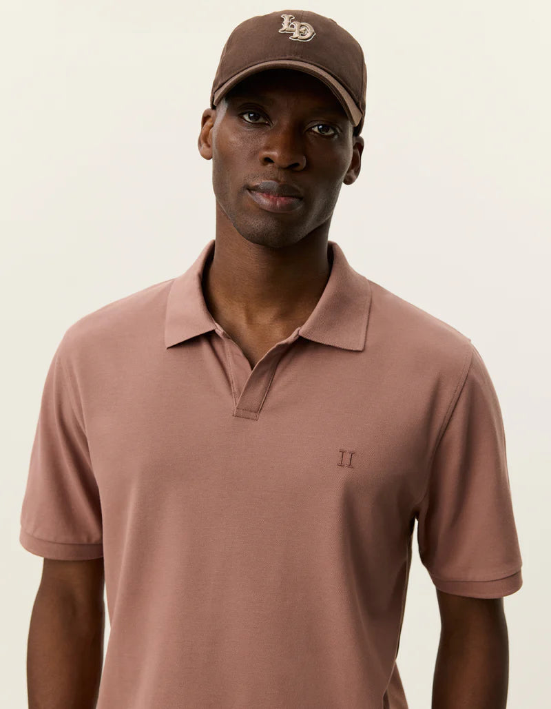 Les Deux | Polo en piqué - Rouge cognac
