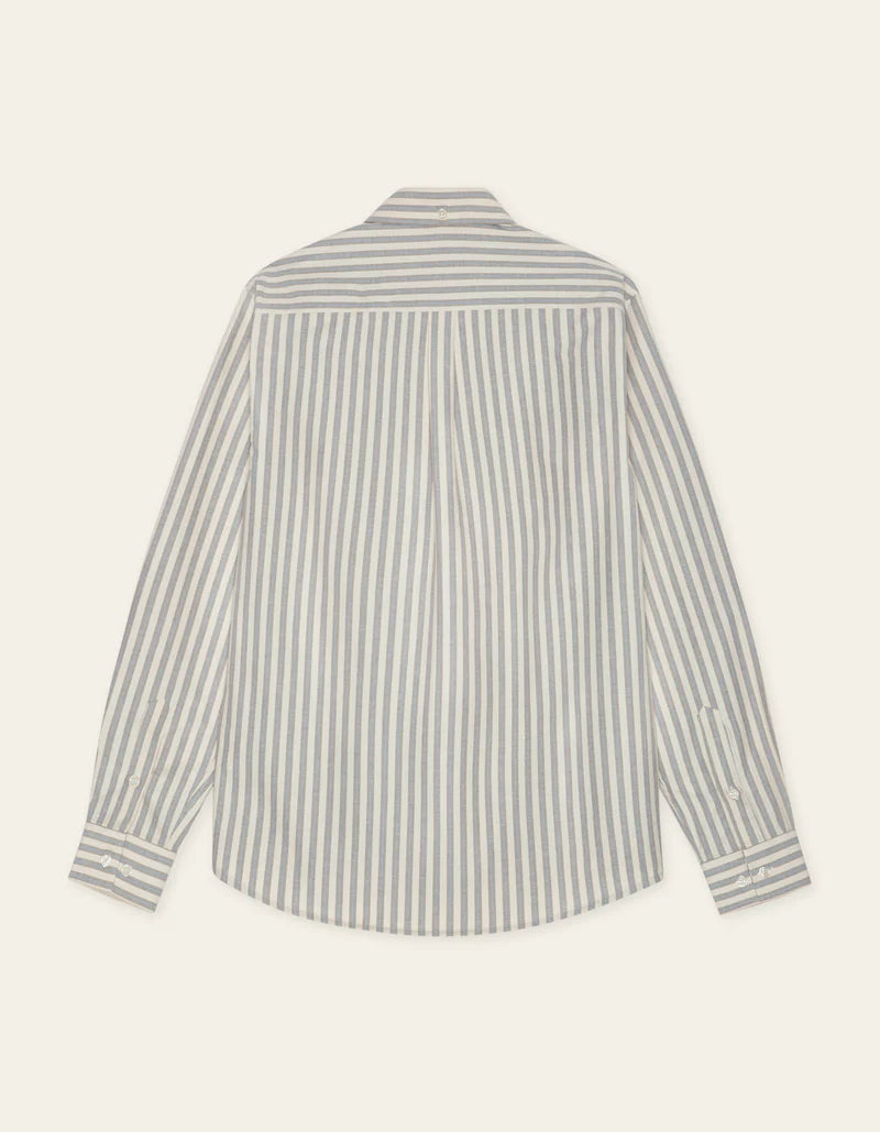 Les Deux | Chemise oxford rayé "Konrad" - Blanc cassé