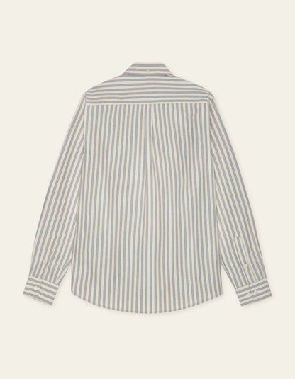 Les Deux | Chemise oxford rayé "Konrad" - Blanc cassé