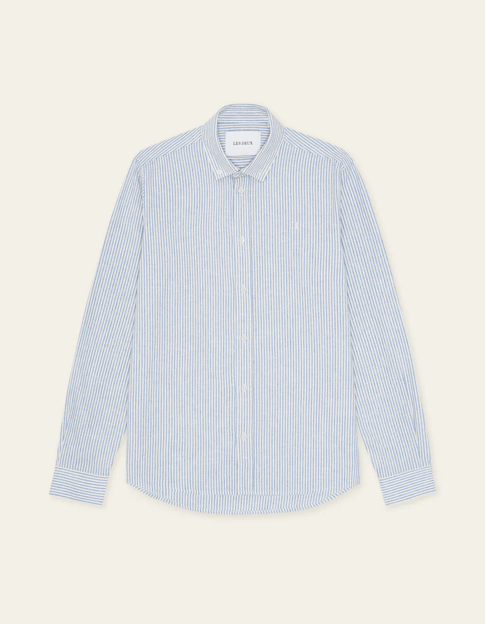 Les Deux | Chemise en coton et lin à rayures "Konrad" - Allure