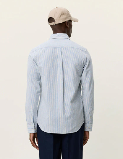 Les Deux | Chemise en coton et lin à rayures "Konrad" - Allure