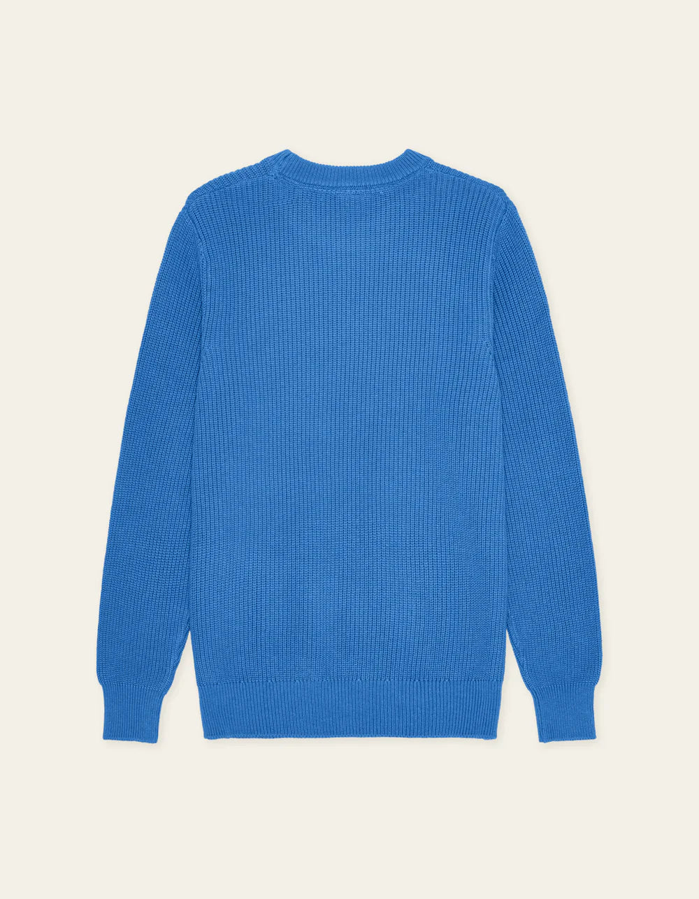 Les Deux | Pull à col rond côtelé "Gary" - Bleu palace