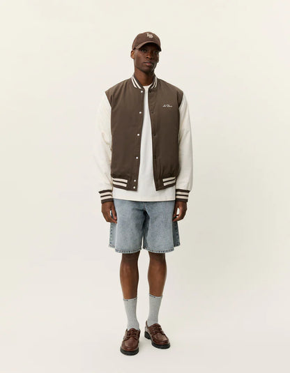 Les Deux | Veste "Varsity Tech" - Café