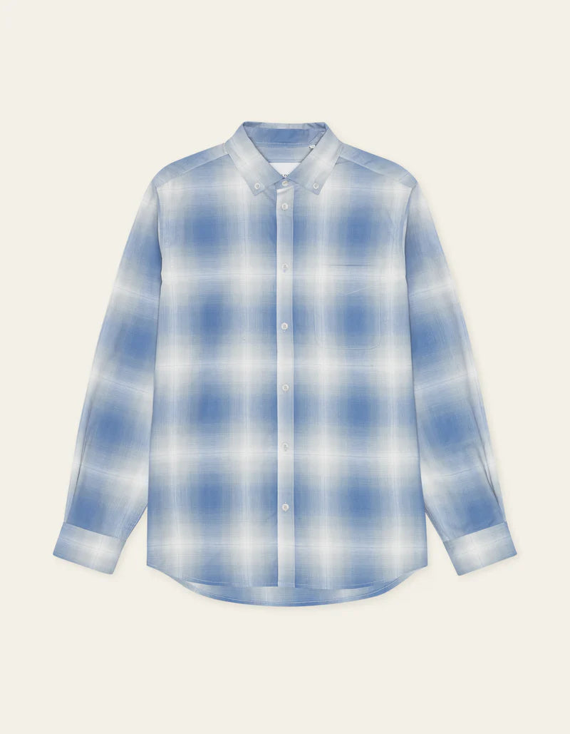 Les deux | Chemise à carreaux "Kent Shadowcheck" - Bleu / blanc