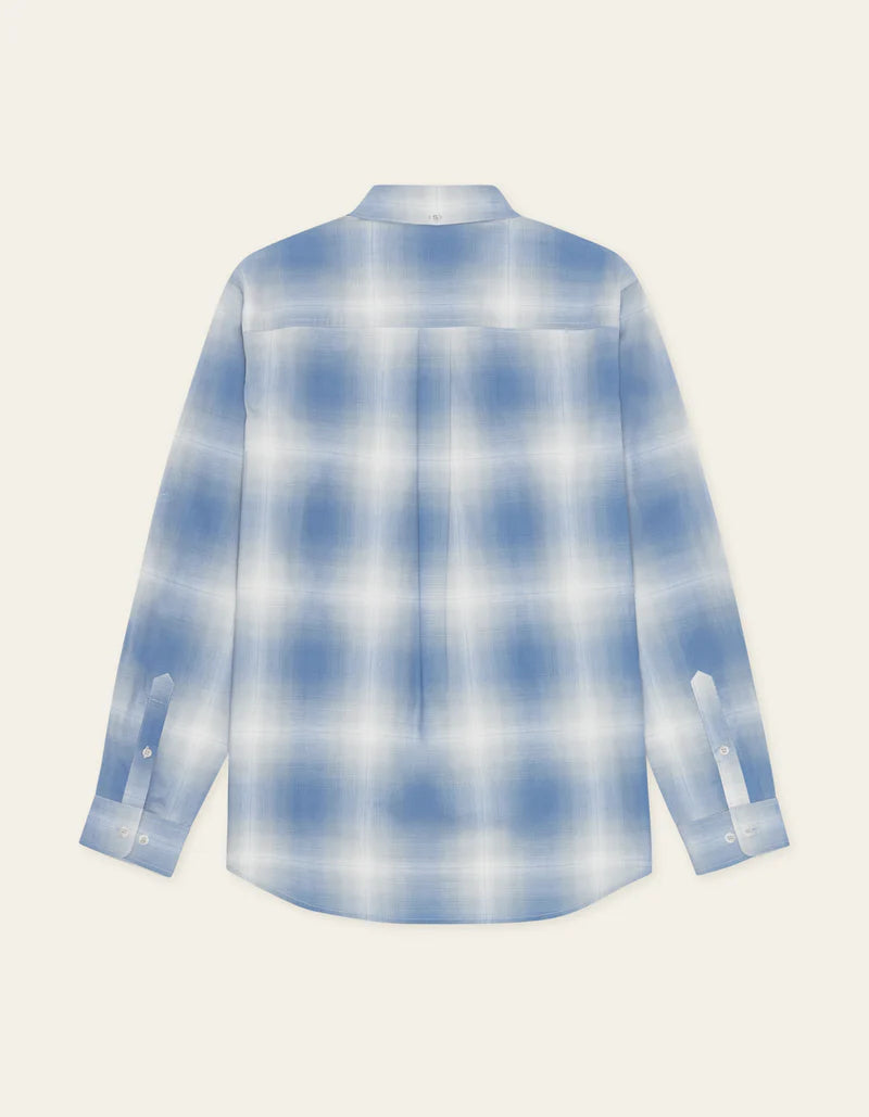 Les deux | Chemise à carreaux "Kent Shadowcheck" - Bleu / blanc
