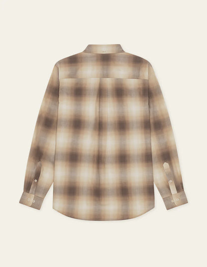 Les deux | Chemise à carreaux "Kent Shadowcheck" - Sable foncé