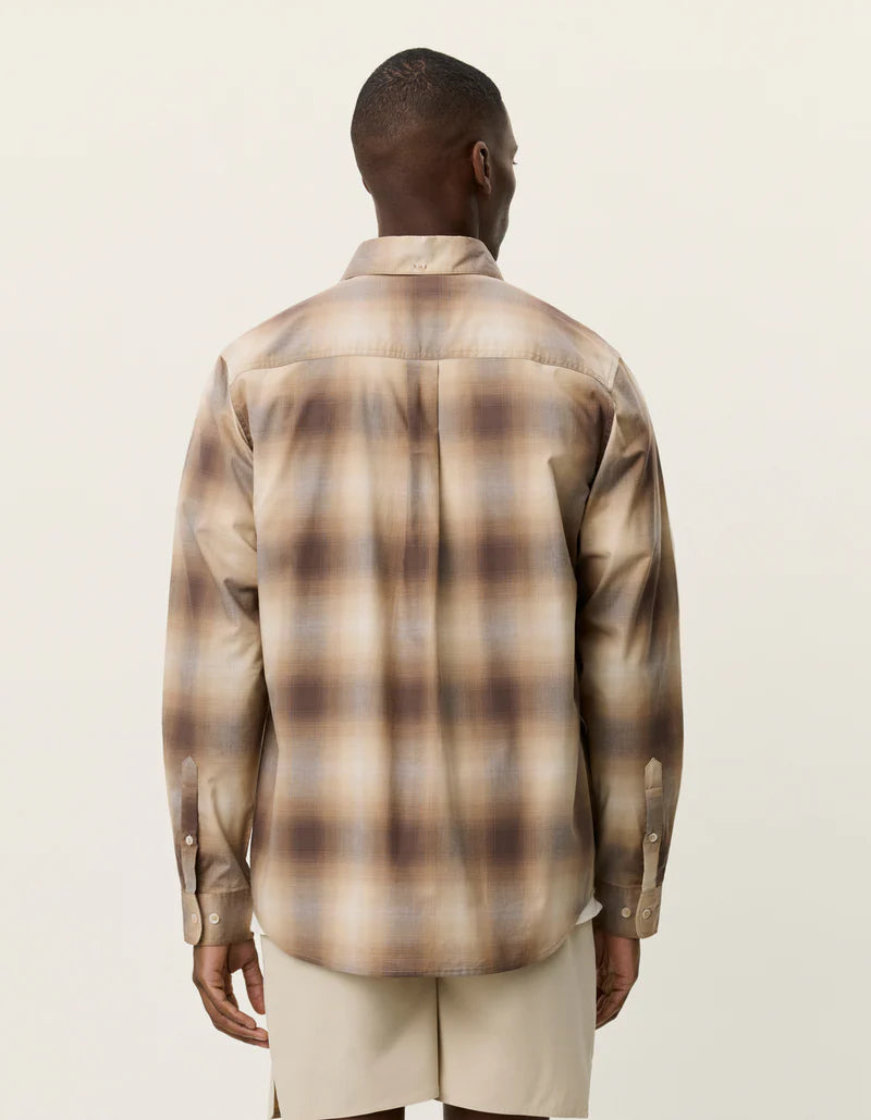 Les deux | Chemise à carreaux "Kent Shadowcheck" - Sable foncé