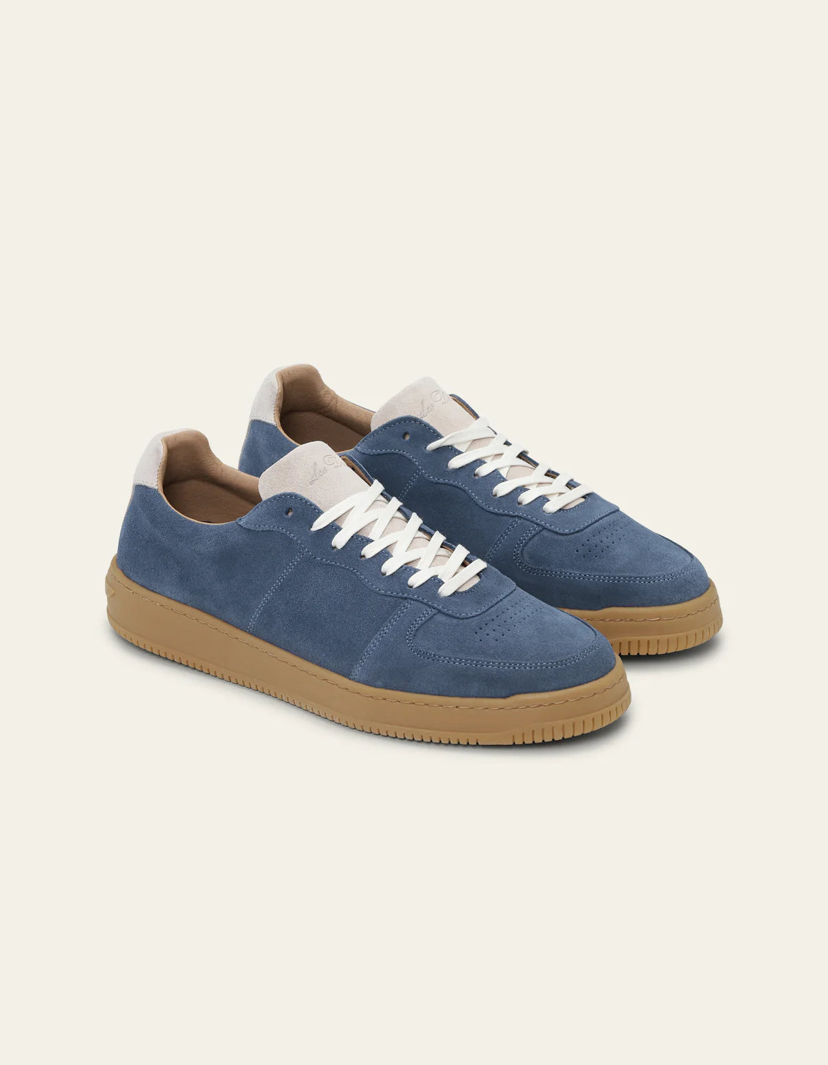 LES DEUX |  Baskets Wynn - Bleu denim foncé