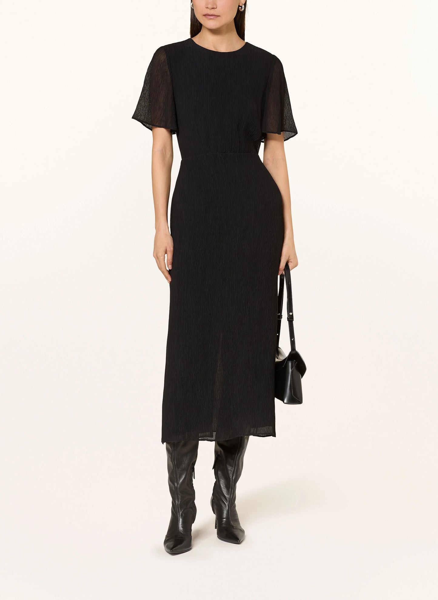 SAMSØE | La robe longue à manches courtes ''Salucindy'' - Noir