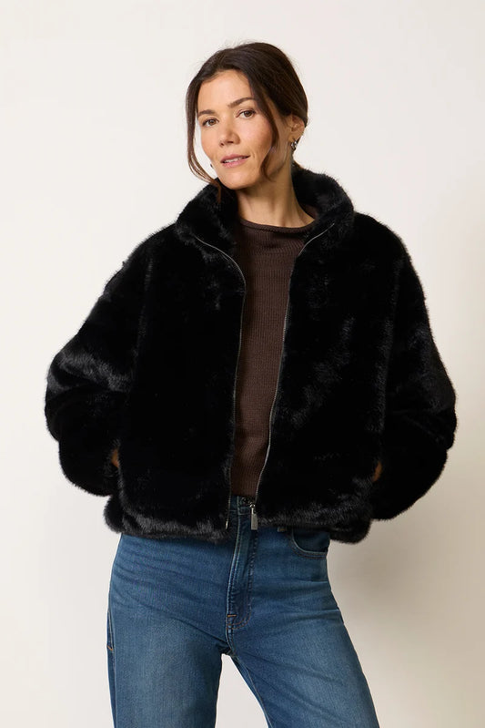 Sanctuary | Veste en fourrure 'Everest' | Noire