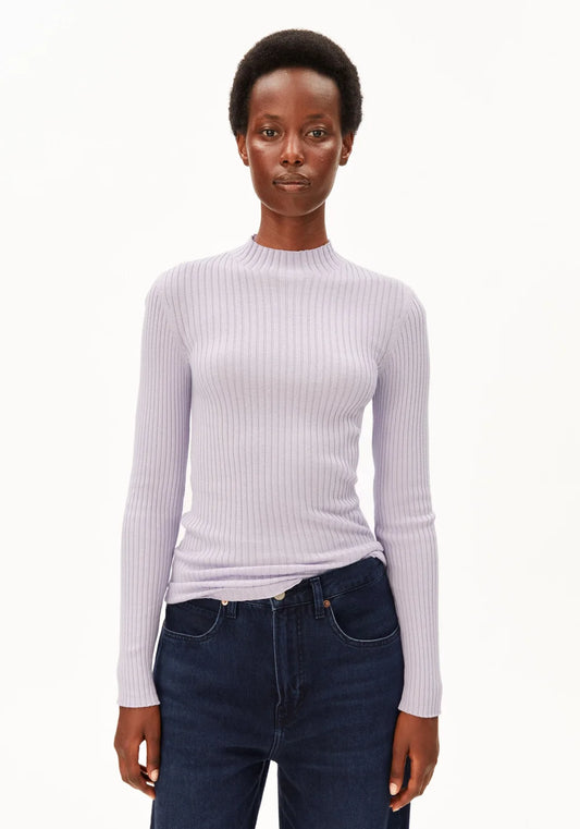 ARMEDANGELS | Pull en maille fine 'Alaania' | Lilas