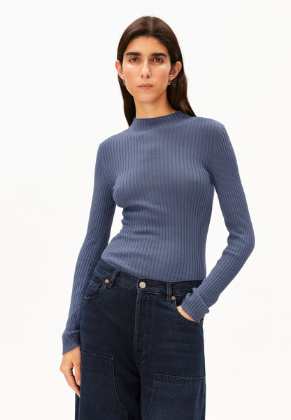 ARMEDANGELS | Pull en maille fine 'Alaania' | Bleu