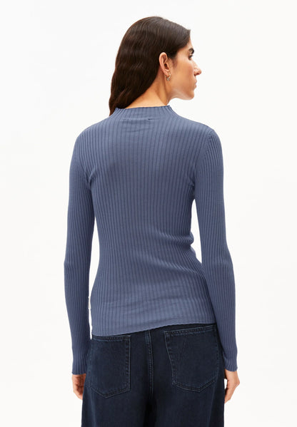 ARMEDANGELS | Pull en maille fine 'Alaania' | Bleu