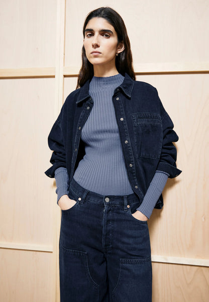 ARMEDANGELS | Pull en maille fine 'Alaania' | Bleu