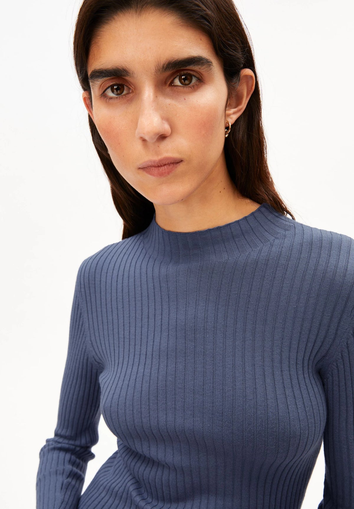 ARMEDANGELS | Pull en maille fine 'Alaania' | Bleu