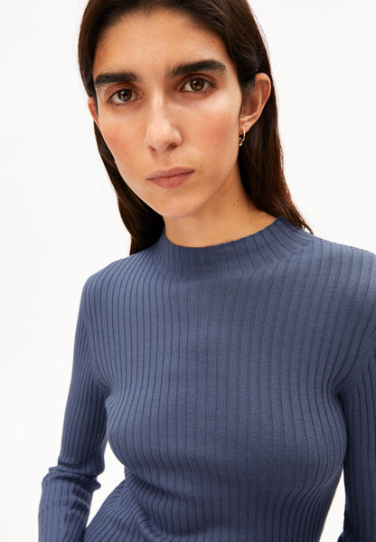 ARMEDANGELS | Pull en maille fine 'Alaania' | Bleu