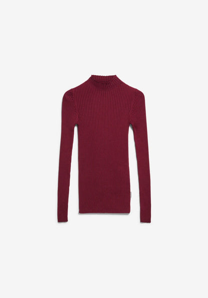 ARMEDANGELS | Pull en maille fine 'Alaania' | Rouge
