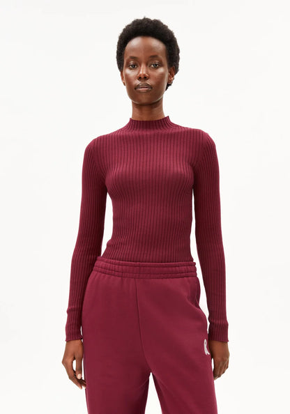 ARMEDANGELS | Pull en maille fine 'Alaania' | Rouge