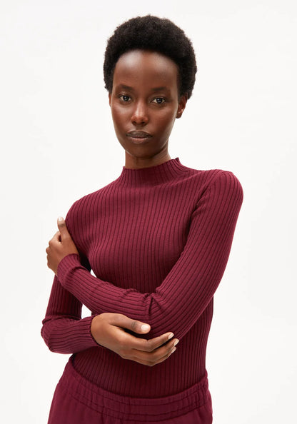 ARMEDANGELS | Pull en maille fine 'Alaania' | Rouge