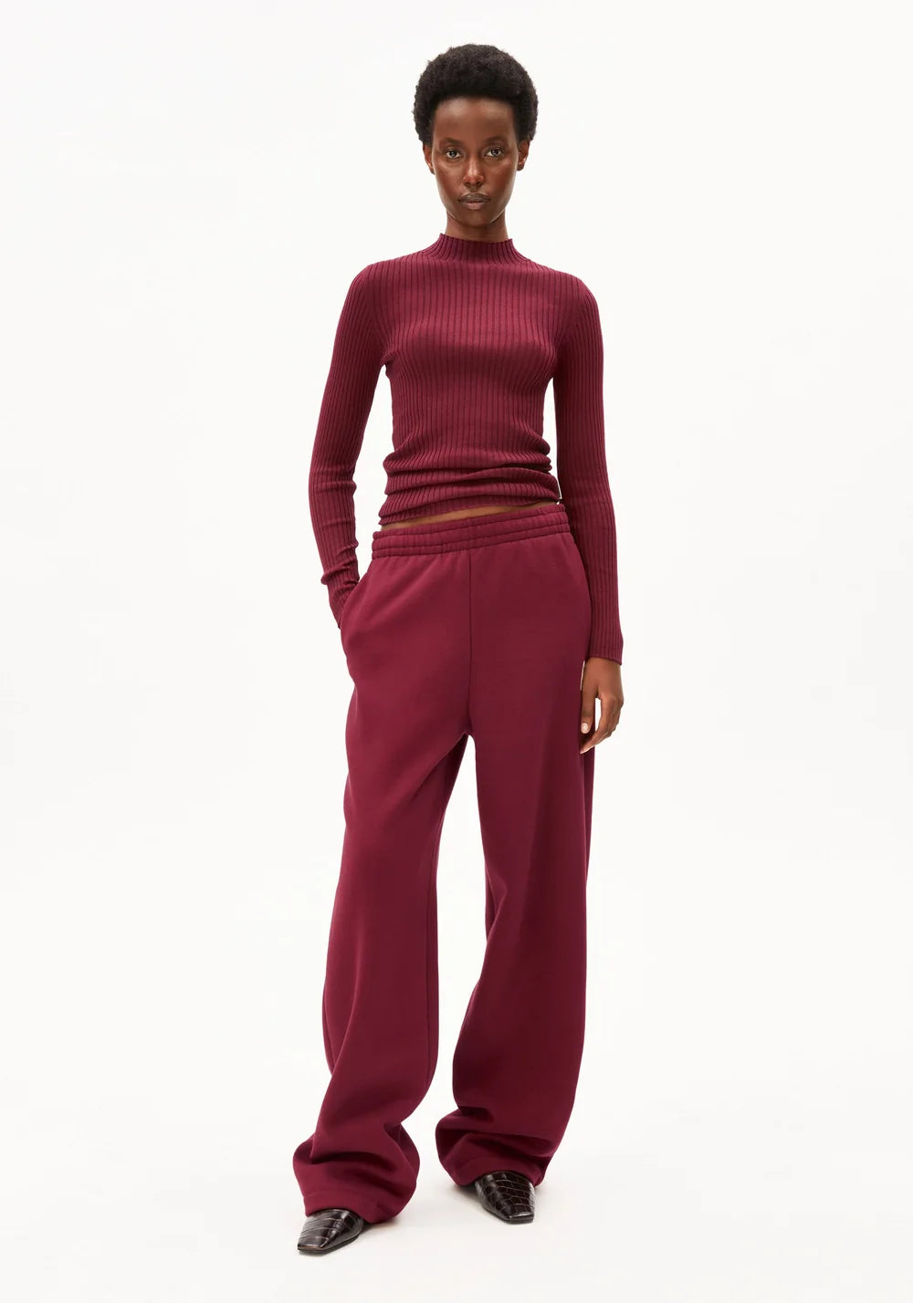 ARMEDANGELS | Pull en maille fine 'Alaania' | Rouge