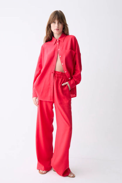 Deluc | Chemise ample "ROXA" - Rouge