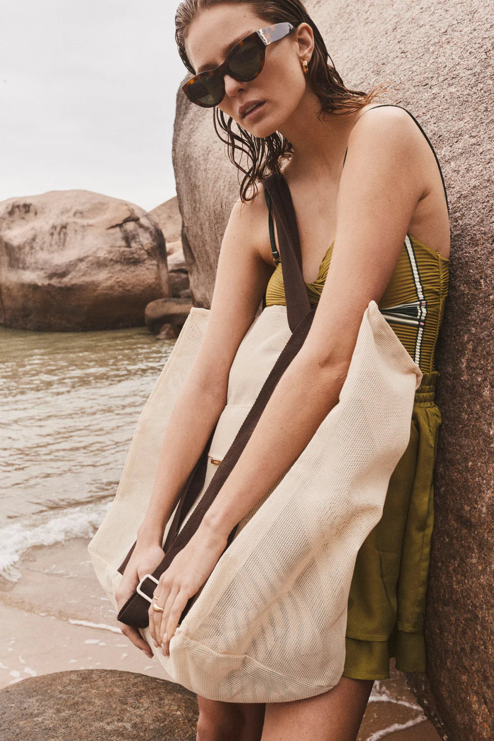 Sancia | Le maillot une pièce "Ishani"- Vert mousse