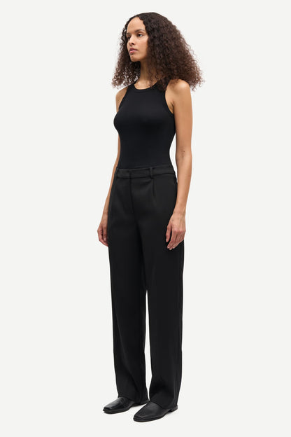 SAMSØE | Débardeur en maille côtelée Alexo - Noir