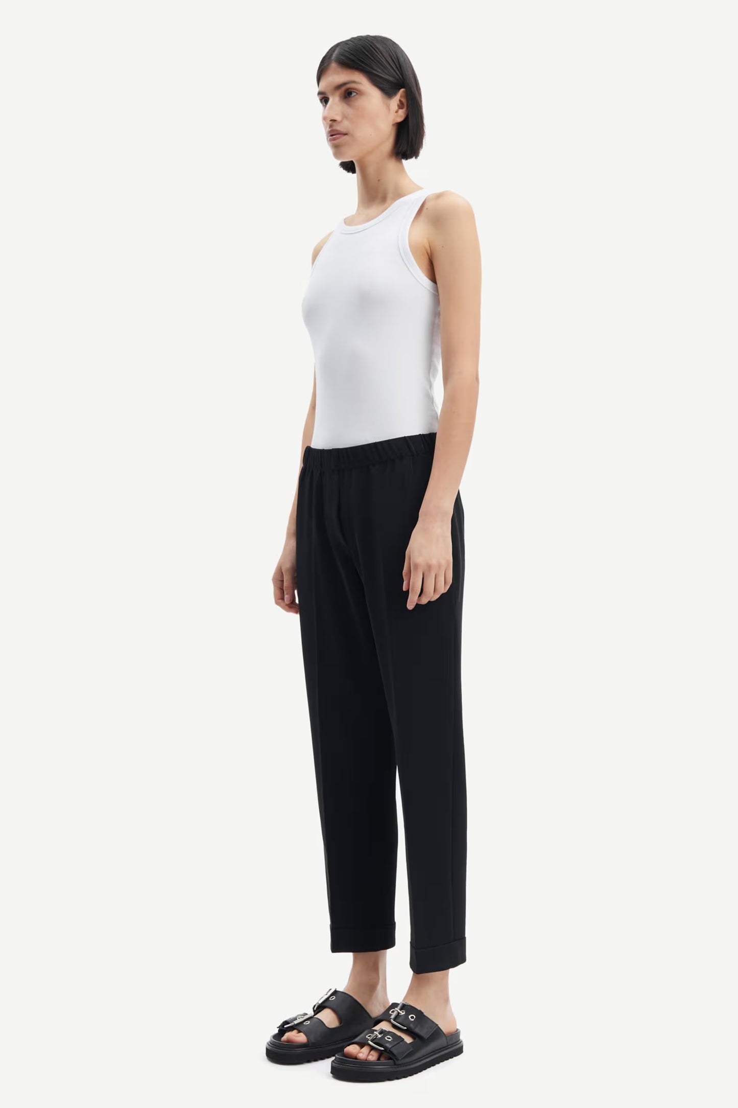 SAMSØE | Débardeur en maille côtelée Alexo - Blanc