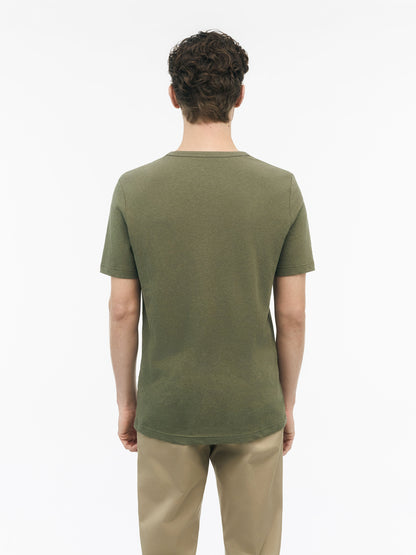 TIGER OF SWEDEN | T-Shirt en lin "OLAF"- Vert olive