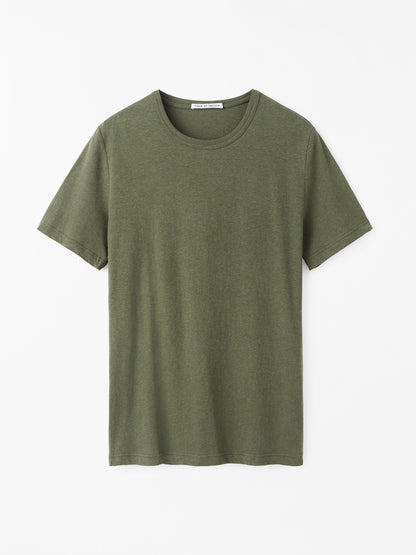 TIGER OF SWEDEN | T-Shirt en lin "OLAF"- Vert olive