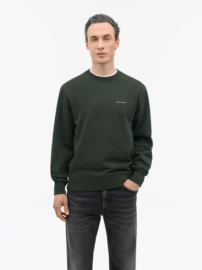 Tiger of Sweden | Pull en jersey "Emerson" - Vert foncé