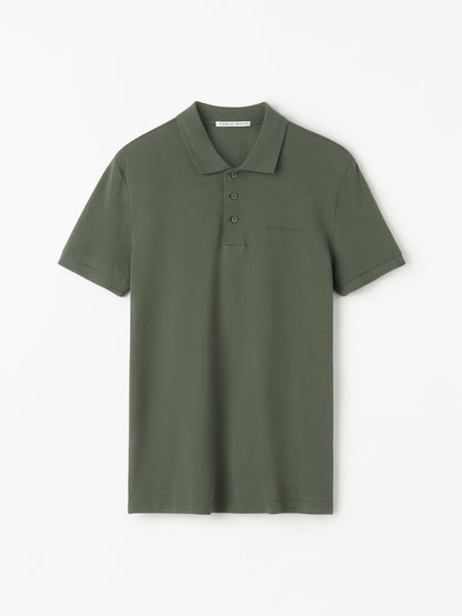 Tiger of Sweden | Polo en coton piqué "Darios" - Vert olive