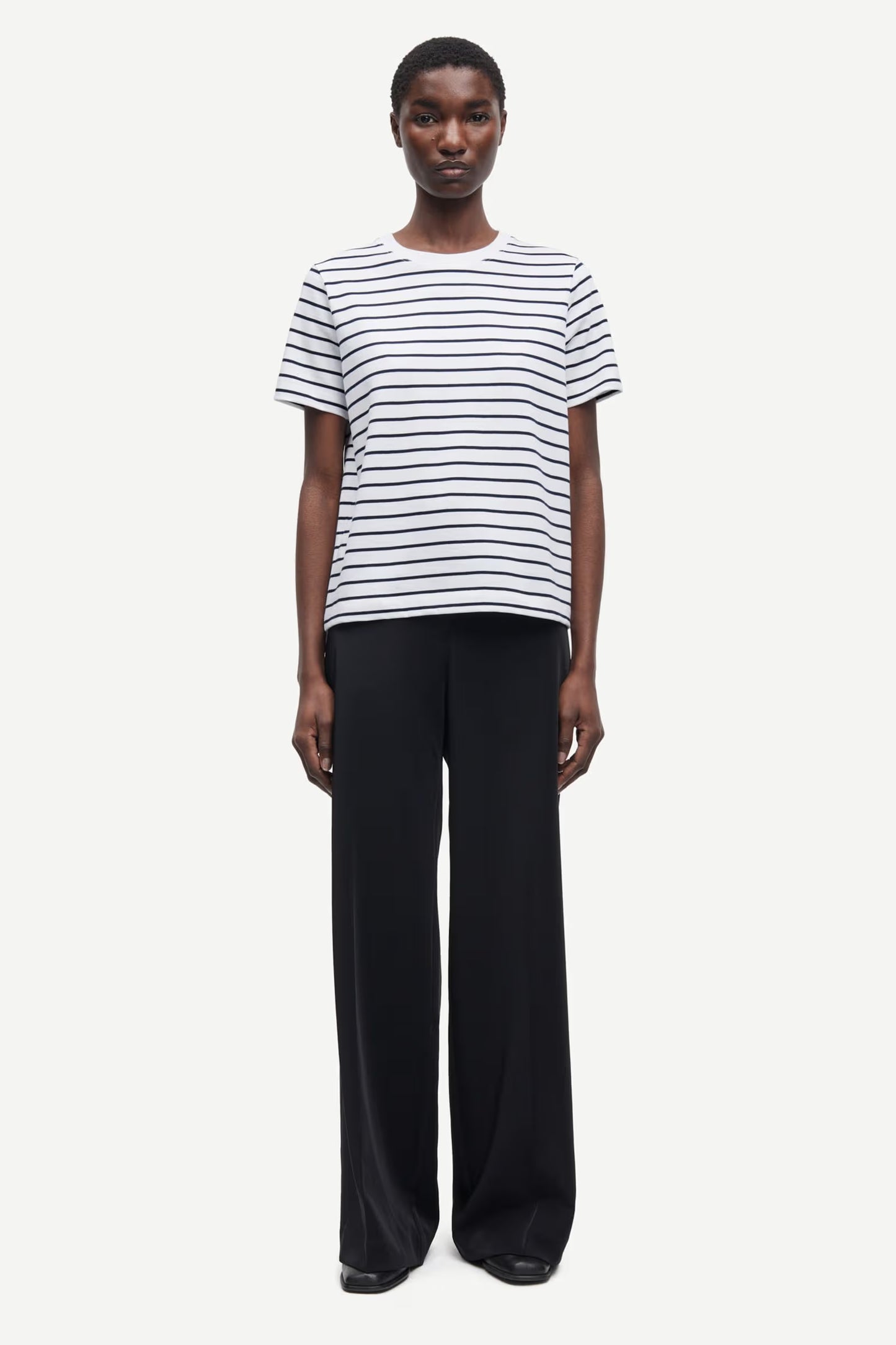 SAMSØE | T-shirt "CAMINO" - Marine & Blanc