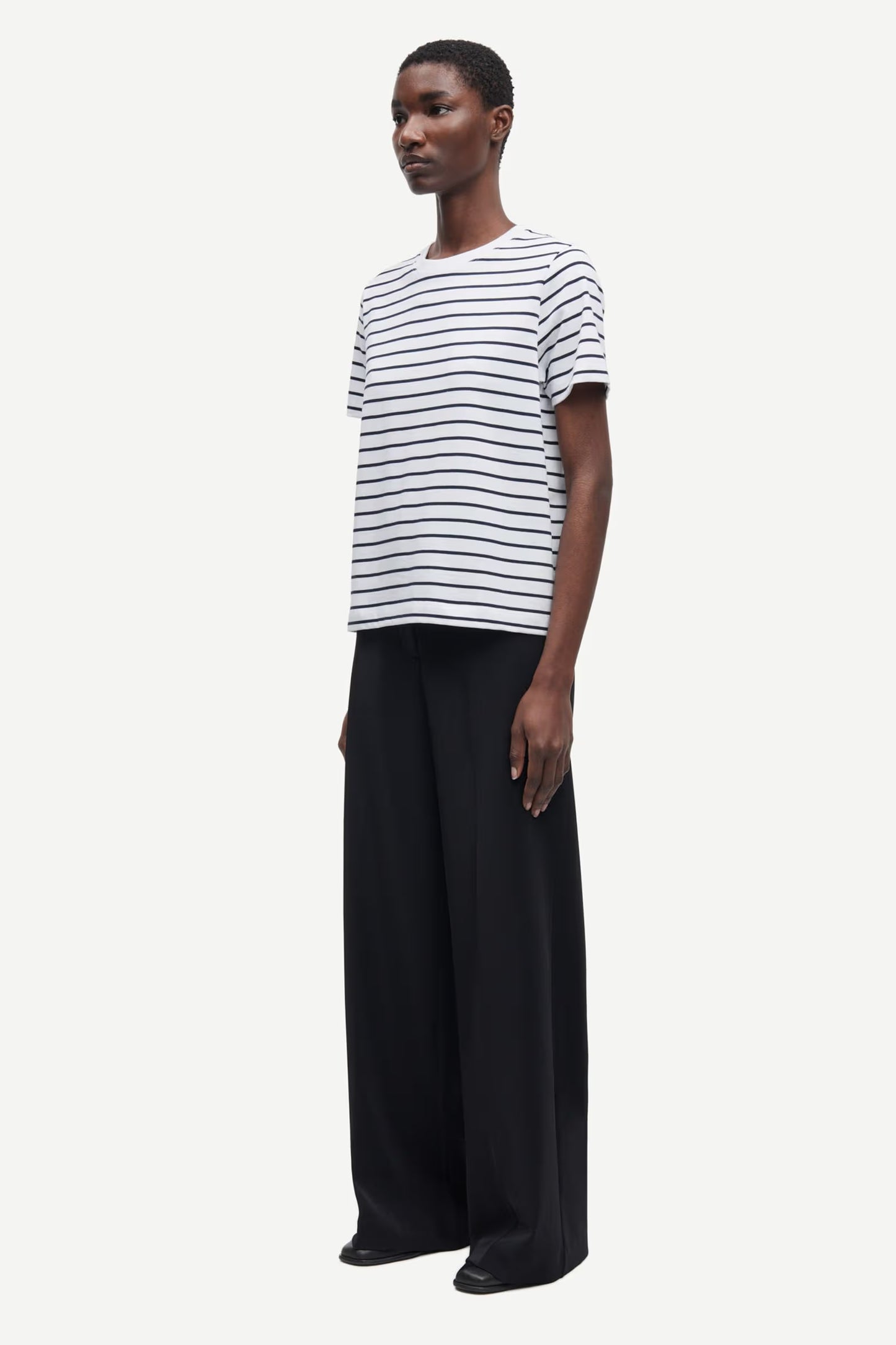 SAMSØE | T-shirt "CAMINO" - Marine & Blanc