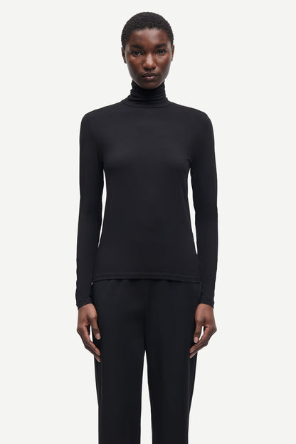 SAMSØE | Le t-shirt à col roulé Ester - Noir