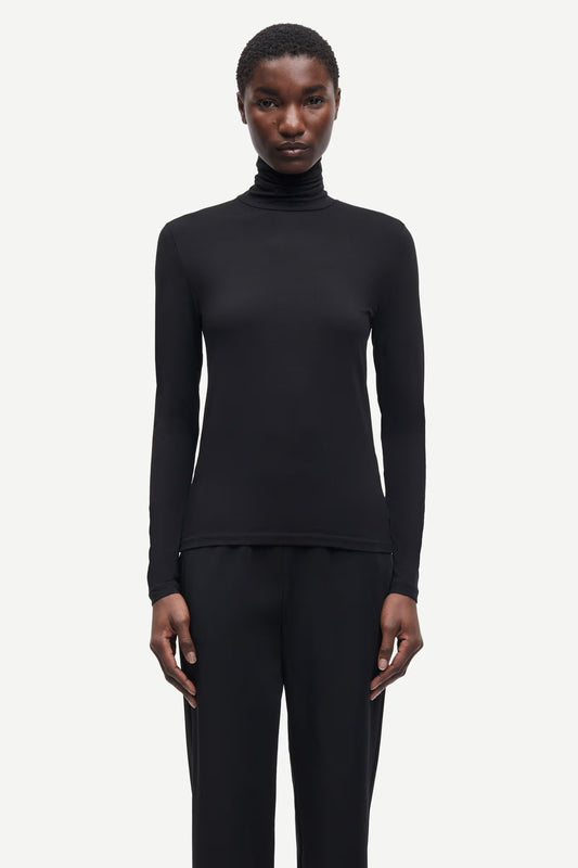 SAMSØE | Le t-shirt à col roulé Ester - Noir