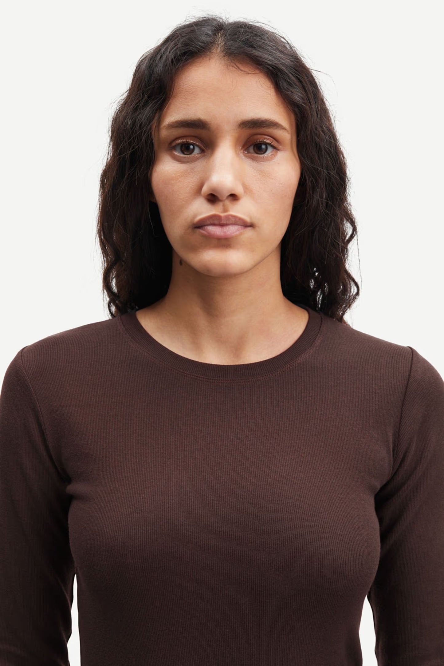 SAMSØE | Top manches longues "ALEXA" - Marron