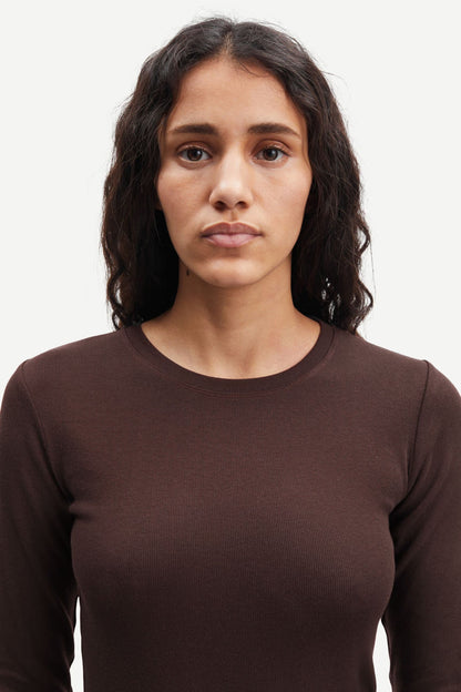 SAMSØE | Top manches longues "ALEXA" - Marron