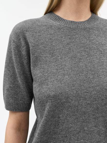 Tiger of Sweden | T-shirt en laine et cachemire 'May' | Gris foncé