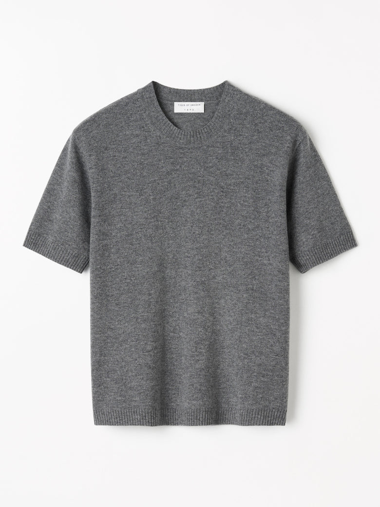 Tiger of Sweden | T-shirt en laine et cachemire 'May' | Gris foncé