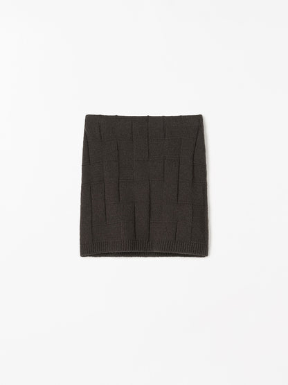 Tiger of Sweden | La jupe en coton et laine ''Cherry'' - Marron chaud