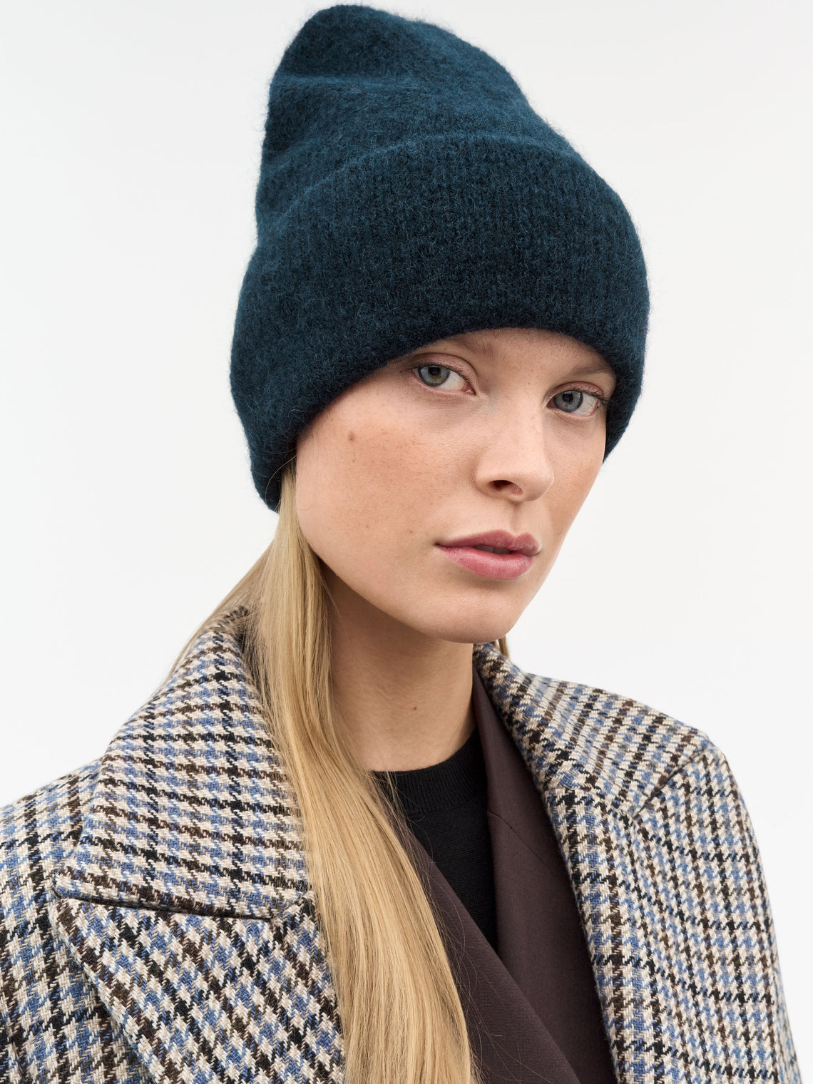 Tiger of Sweden |  Bonnet ''Erinna'' RWS en mohair - Bleu foncé