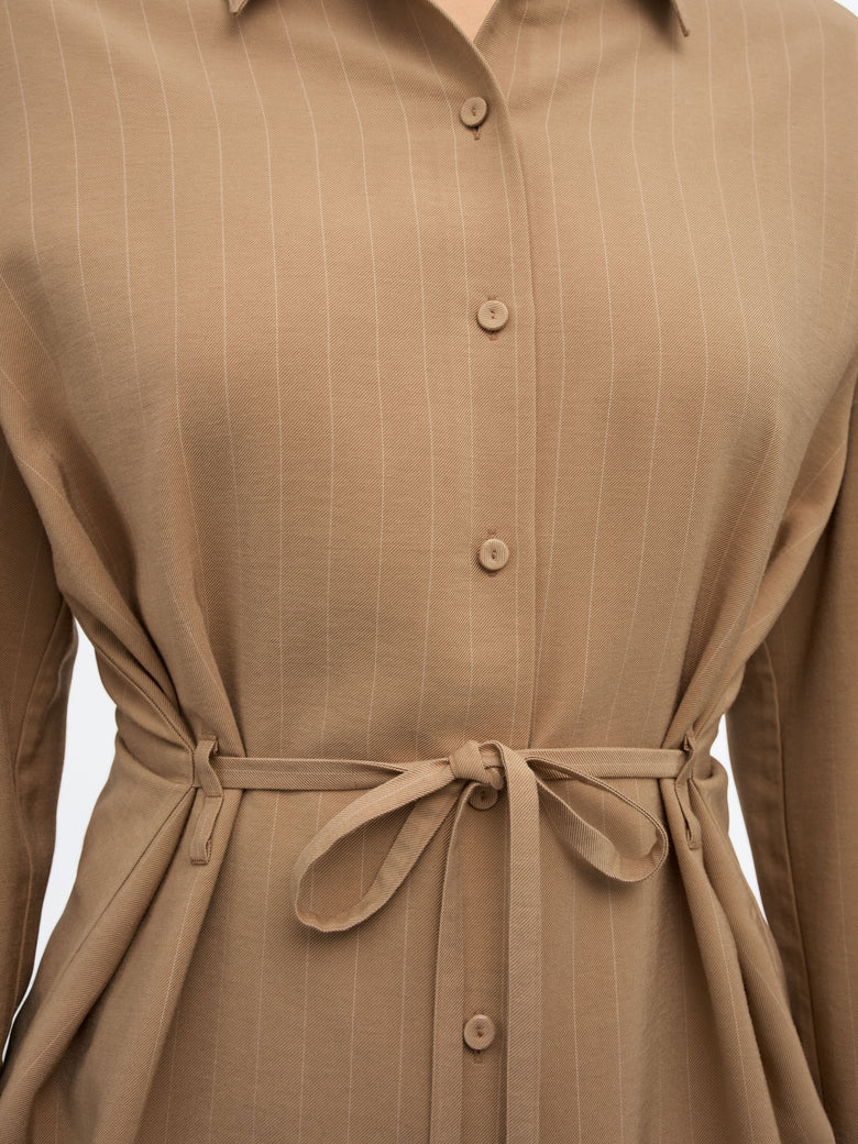 Tiger of Sweden | Chemise ''Felix'' coupe décontractée - Marron clair