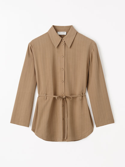 Tiger of Sweden | Chemise ''Felix'' coupe décontractée - Marron clair