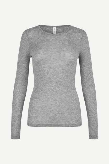 SAMSØE | Haut en jersey "Sadou" - Gris