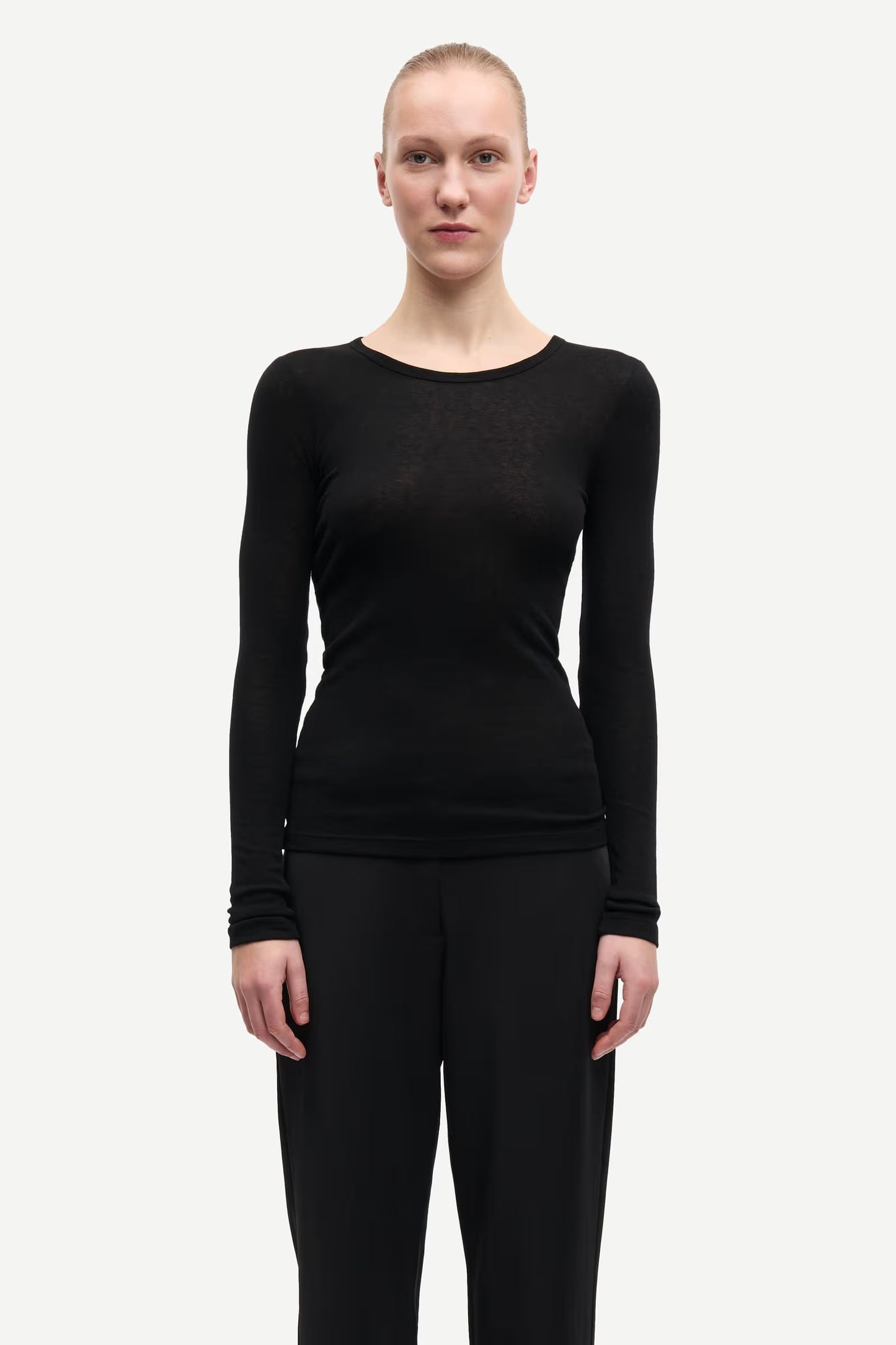 SAMSØE | Haut en jersey "Sadou" - Noir