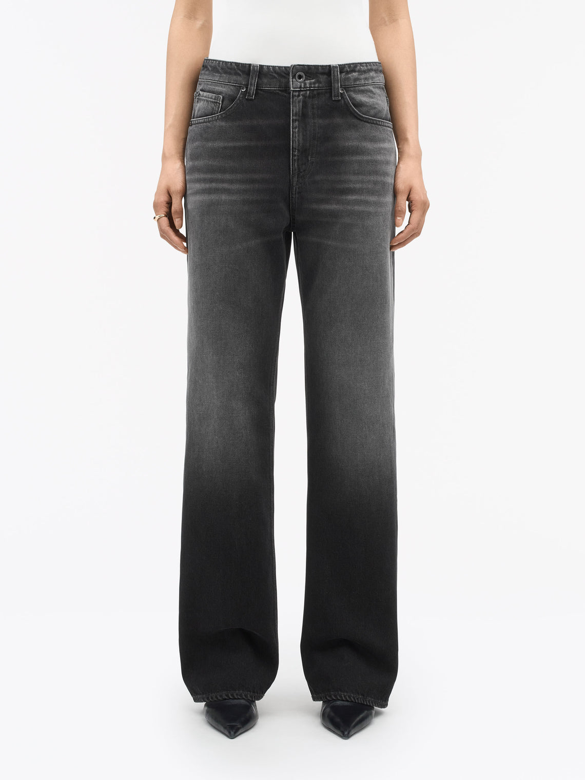 Tiger of Sweden | Jeans ''Milis'' à taille mi-haute - Noir