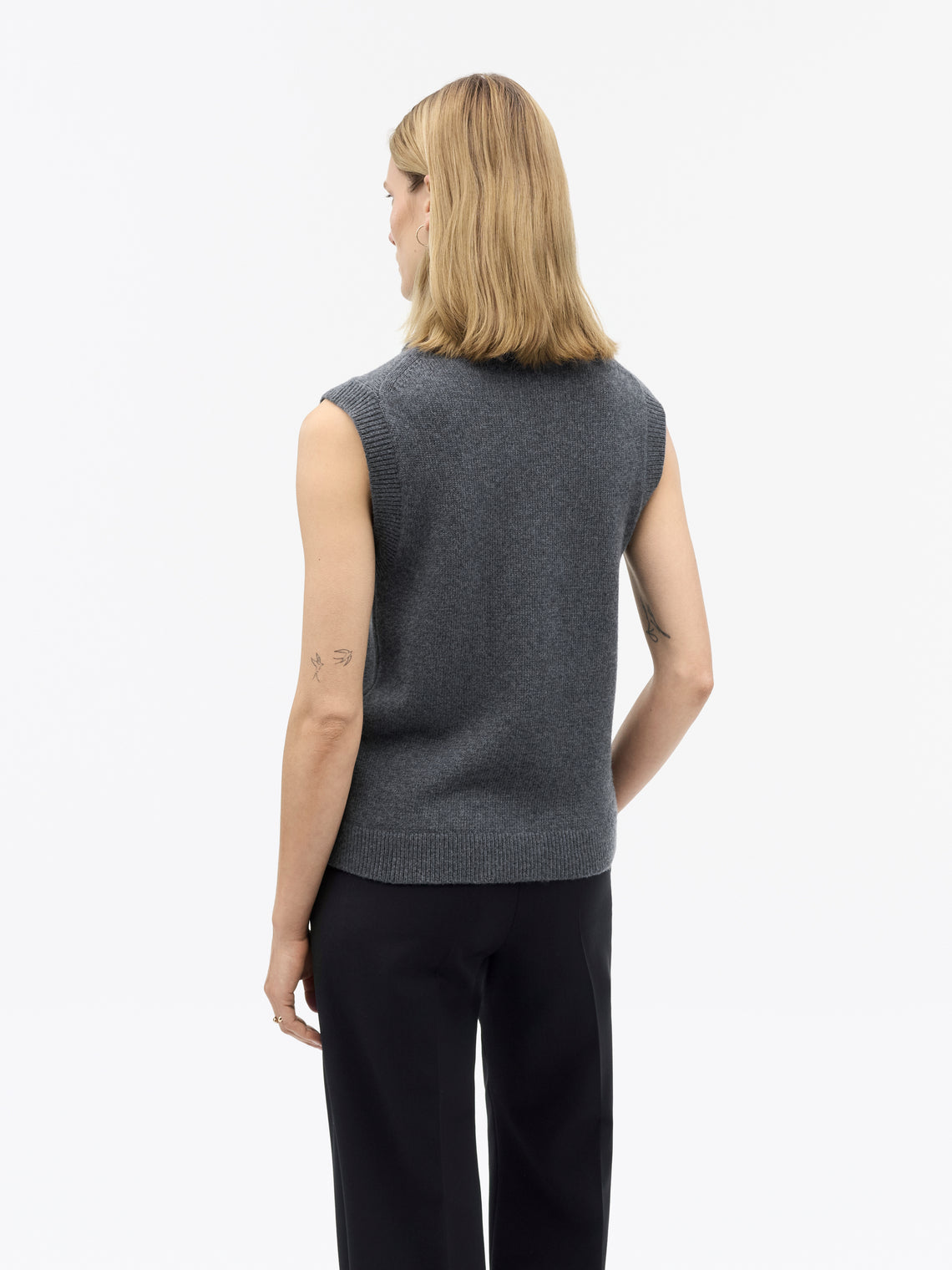 Tiger of Sweden | Gilet en laine et cachemire 'Sonnet' | Gris