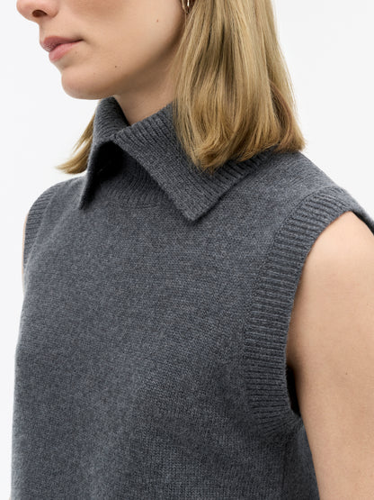 Tiger of Sweden | Gilet en laine et cachemire 'Sonnet' | Gris